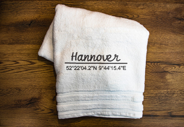 Handtuch Hannover weiß